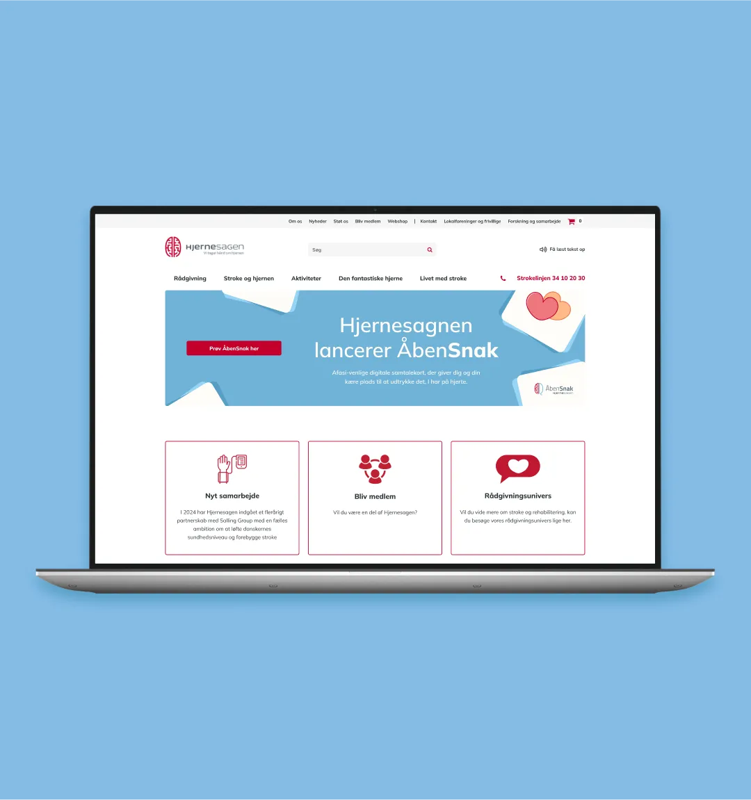 Banner on website